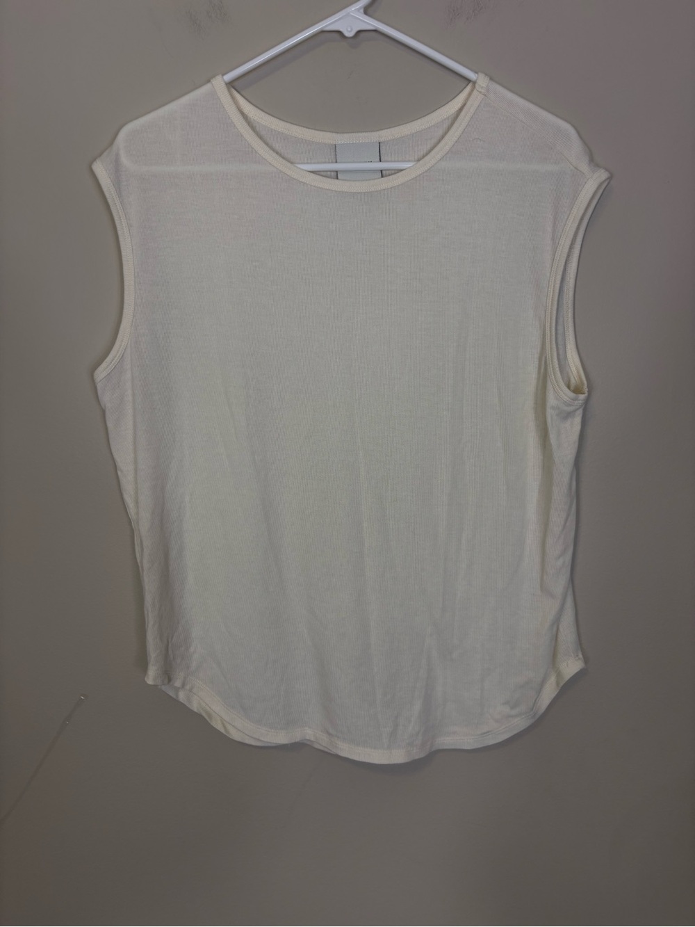 Varley Ivory Sleeveless Muscle Tank Top Small